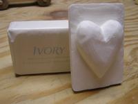 Heart with bar soap